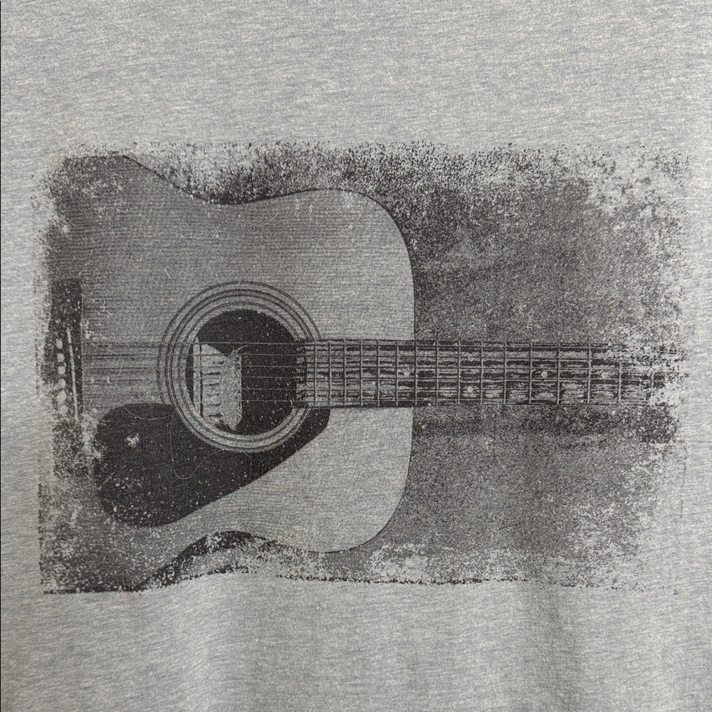 Banana Republic Slate Blue Guitar Tee Men’s Size XL - Picture 3 of 5